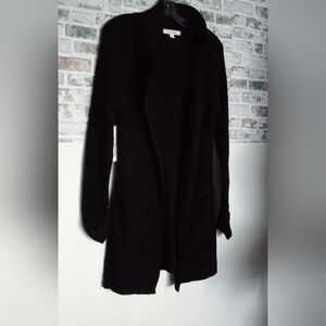 Women's Black  Open Sweater